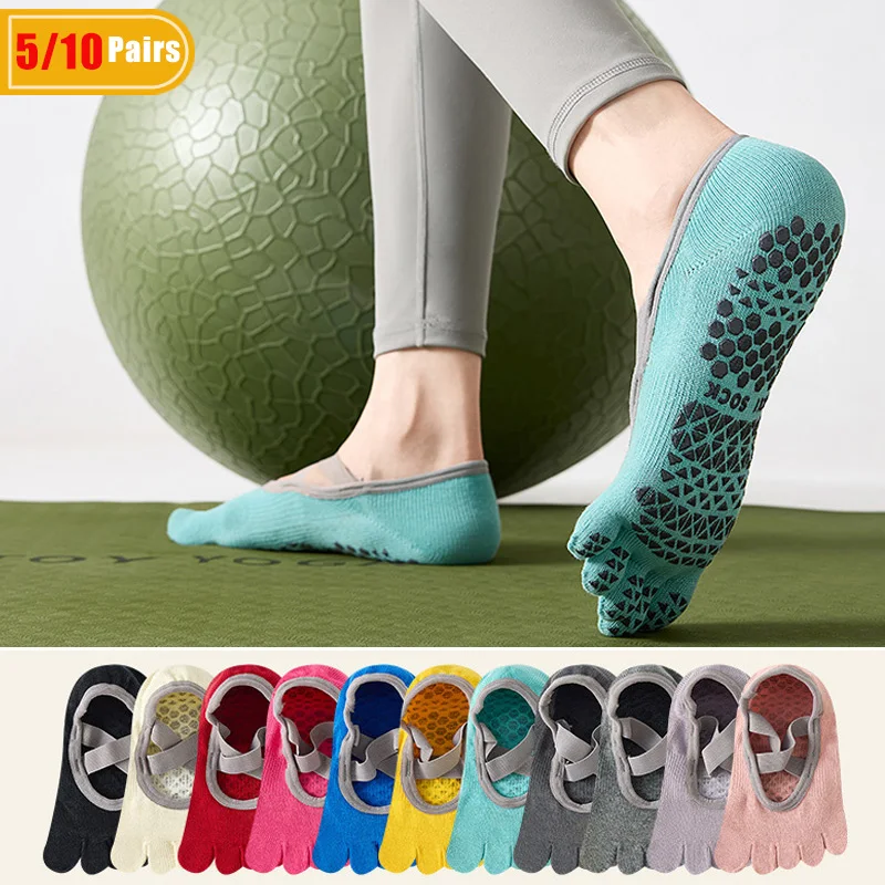 Pilates Yoga Gym - 5/10 Pares de Calcetines de Yoga