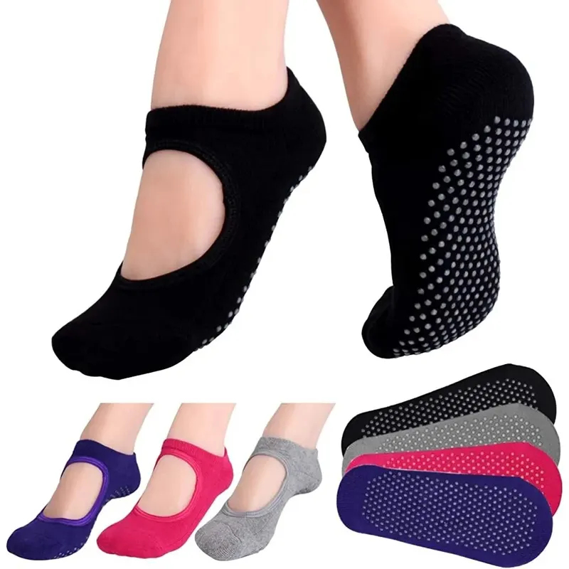 Pilates Yoga Gym - Calcetines de Yoga Antideslizantes sin Talón