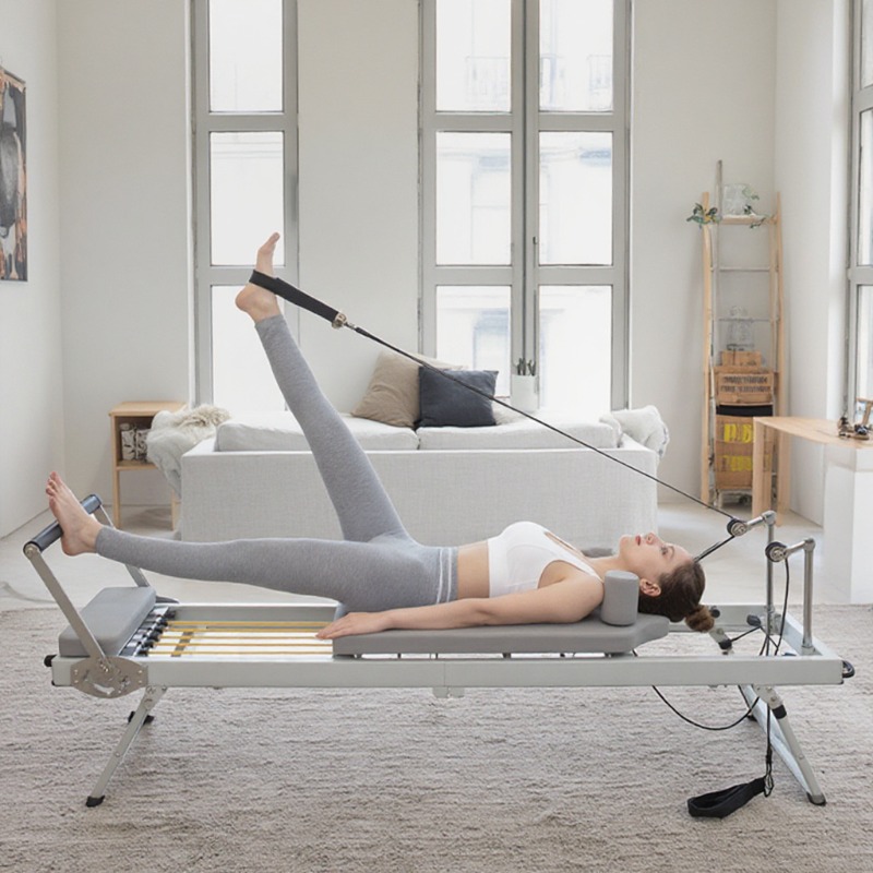 Pilates Yoga Weight Loss - Equipo reformador de Pilates plegable grande,