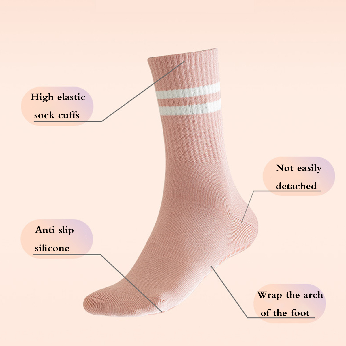 Calcetines de Pilates con empu - Pilates Yoga And Barre reseña y precio