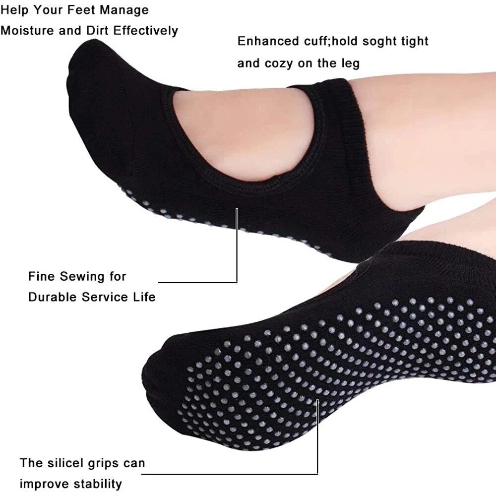 Calcetines de Yoga de alta cal - Pilates Yoga Gym reseña y precio