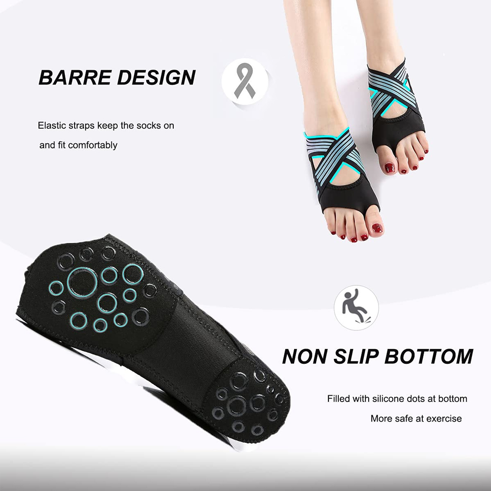 1 par de calcetines antidesliz - Pilates Yoga And Barre reseña y precio