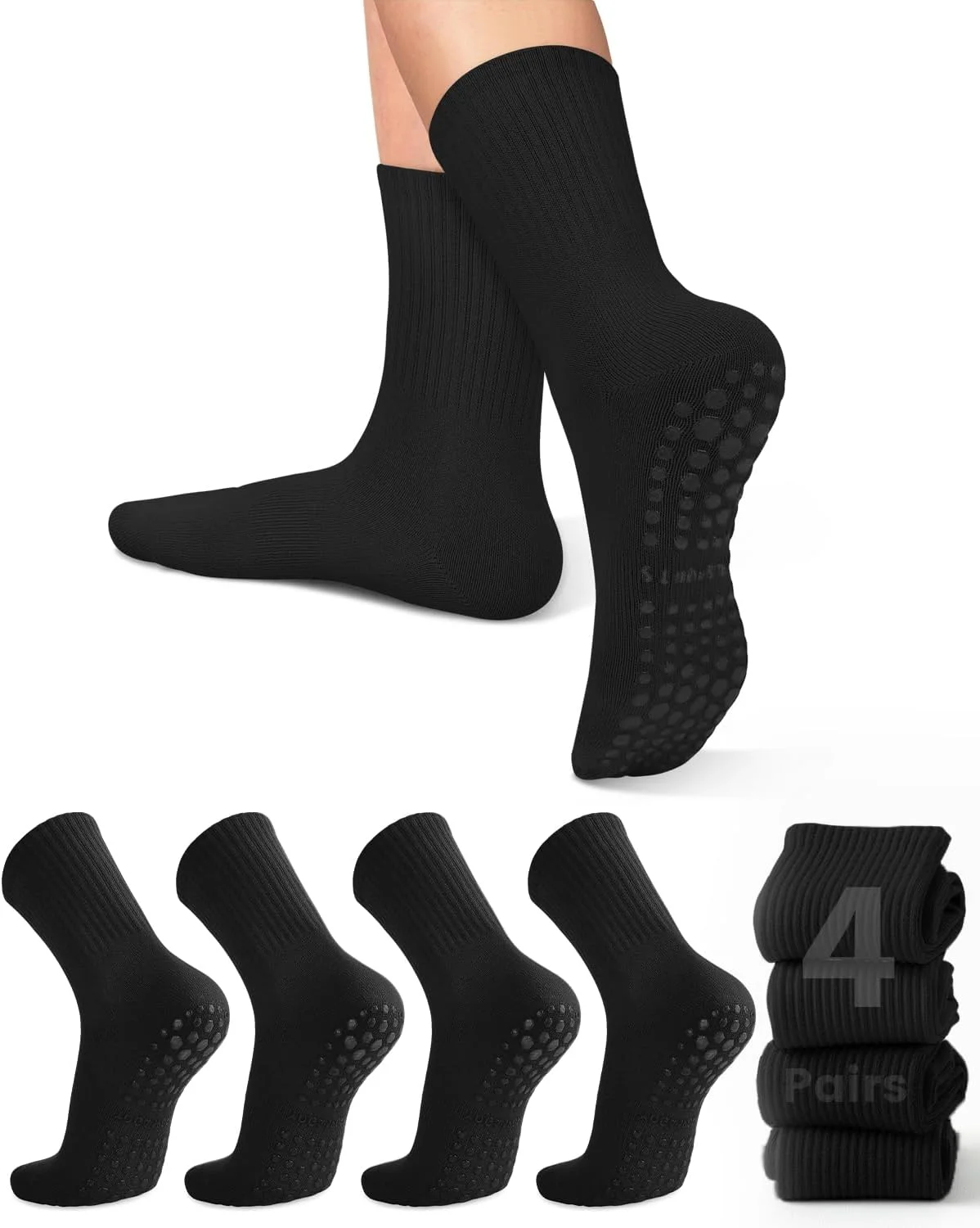 4 pares de calcetines de yoga  - Pilates & Yoga Unleashed Studio Tuckahoe reseña y precio