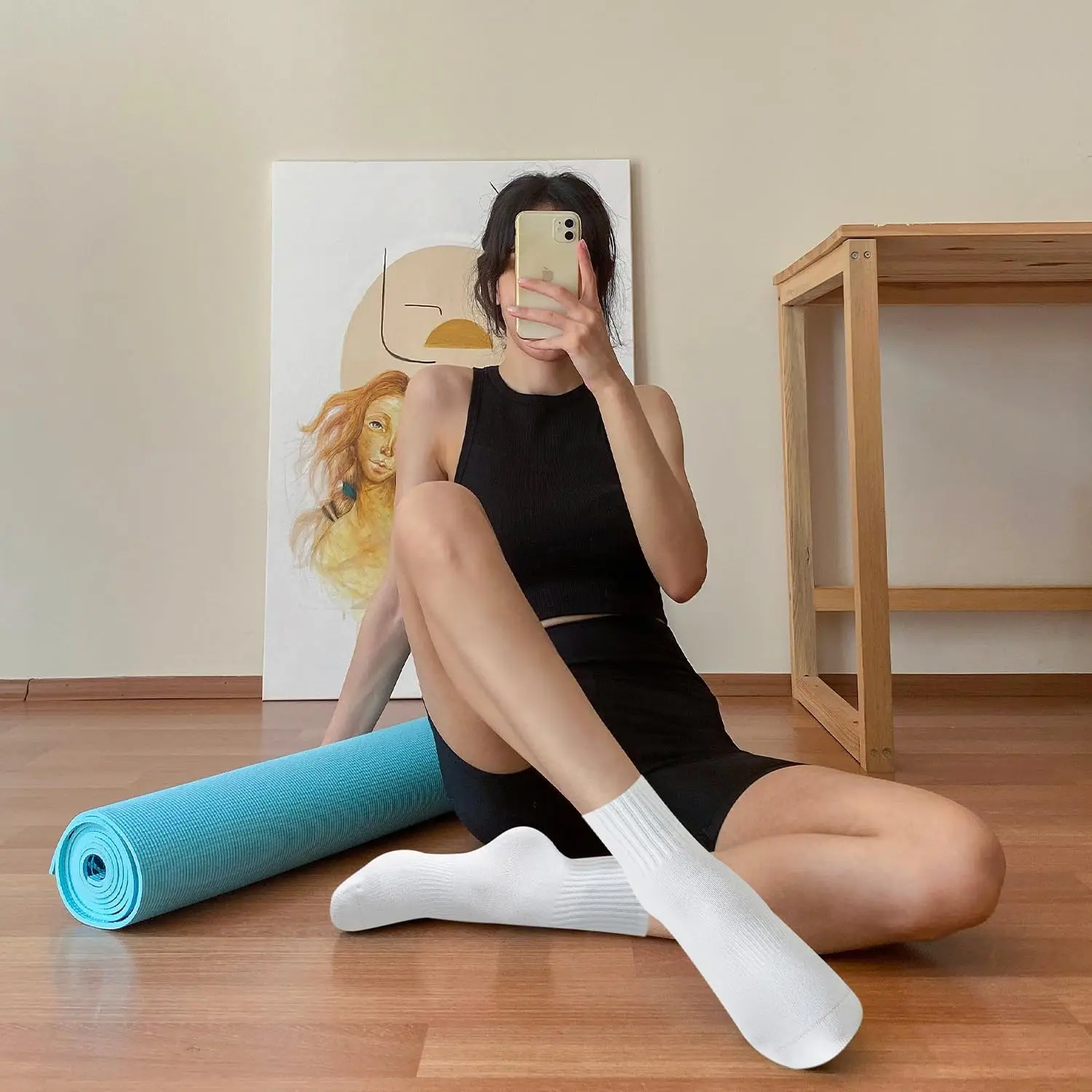 4 pares de calcetines de yoga  - Pilates & Yoga Unleashed Studio Tuckahoe reseña y precio