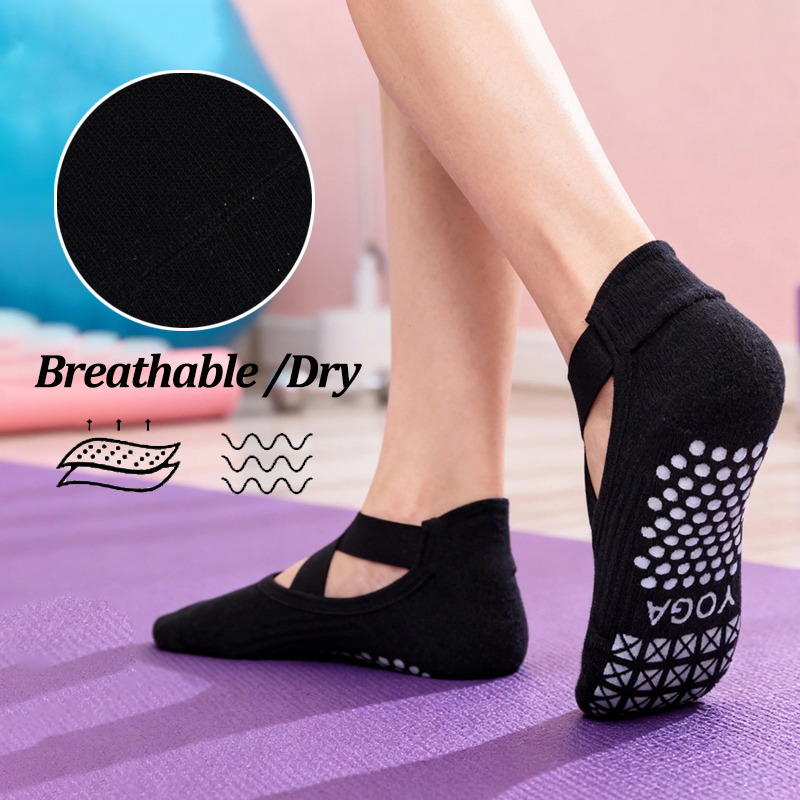 Calcetines de yoga antidesliza - Pilates & Yoga Unleashed Studio Tuckahoe reseña y precio